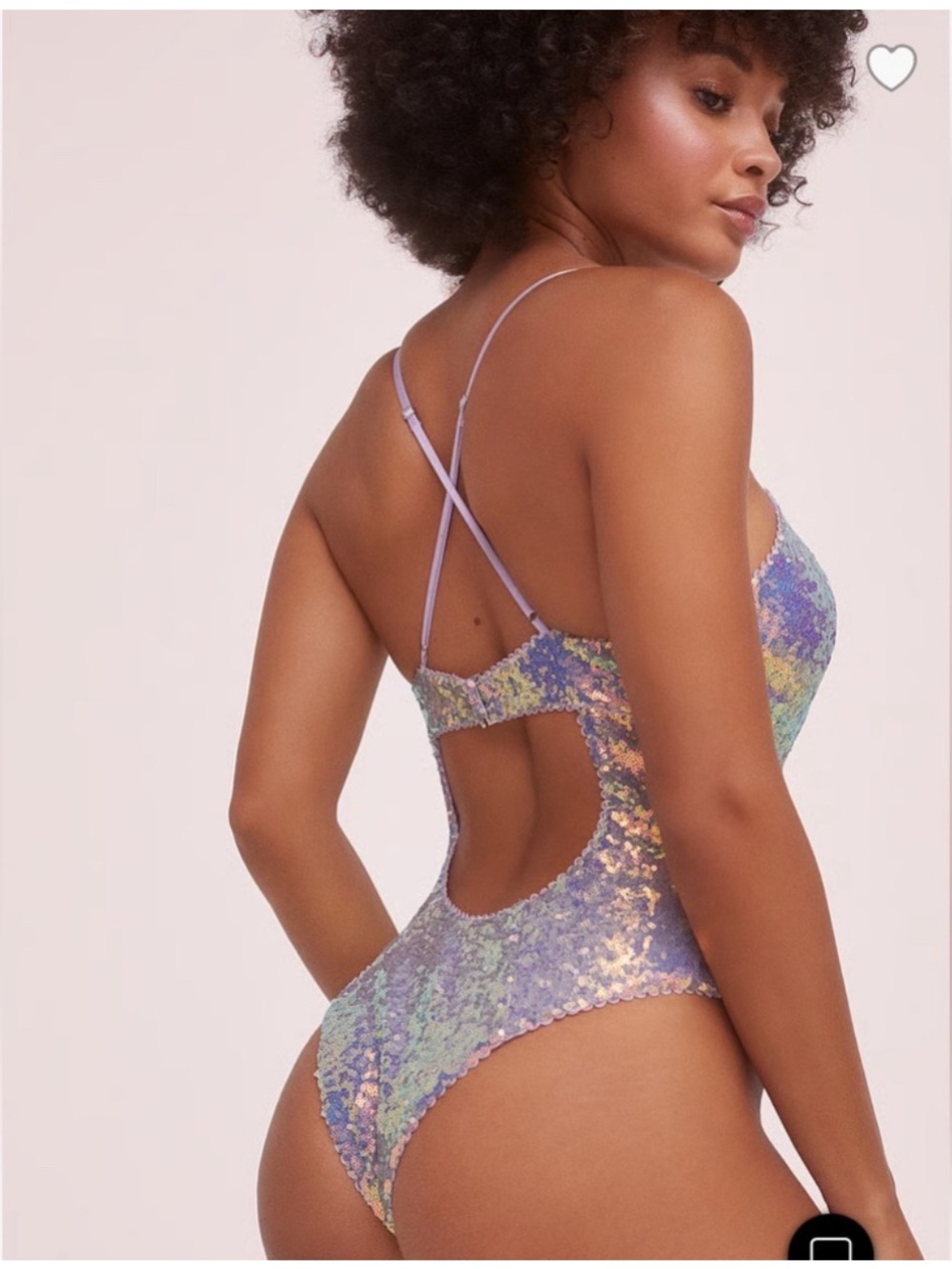 NWT For Love and Lemons sequin bodysuit size Large - Picture 2 of 7